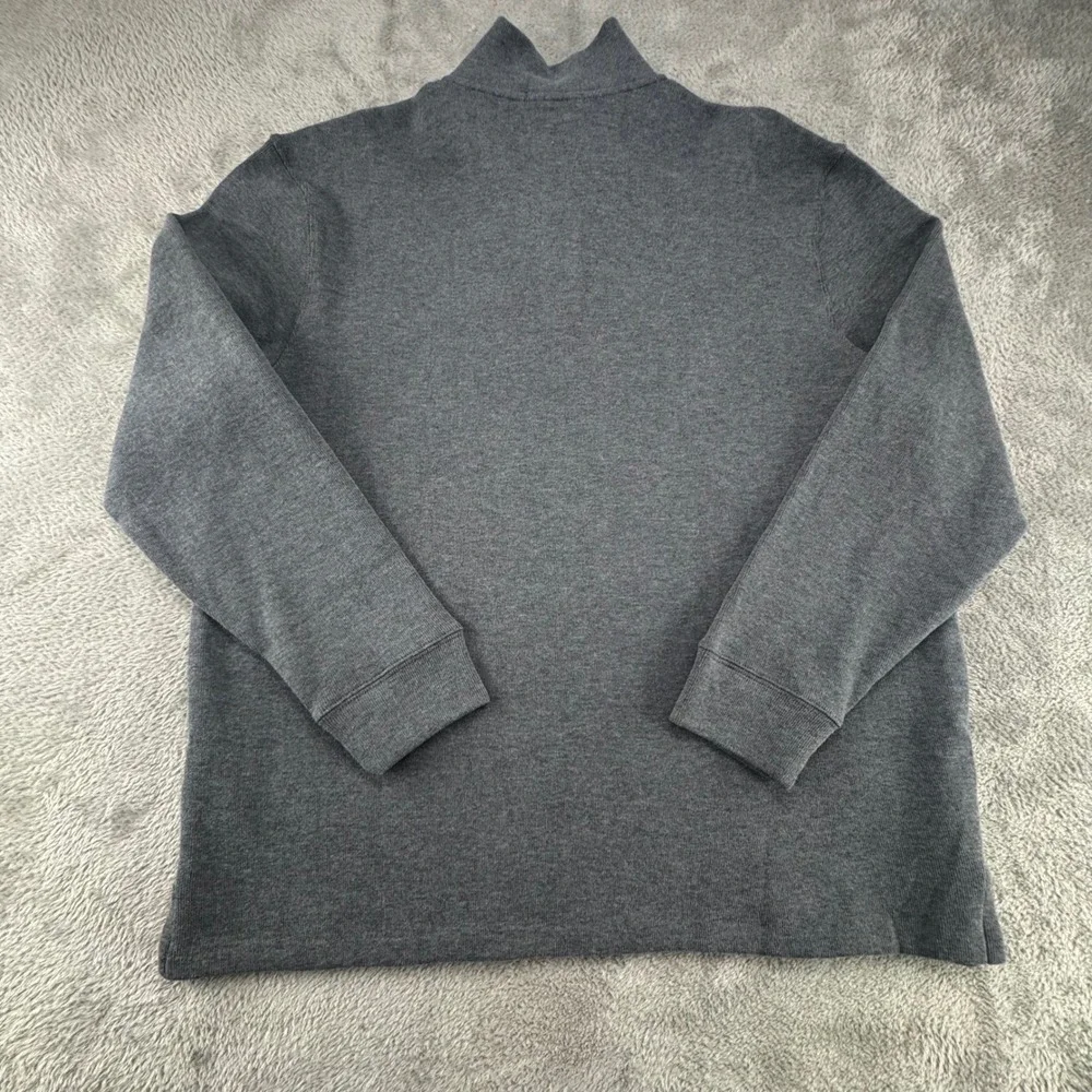 Polo Ralph Lauren Quarter‎ Zip Pullover Mens XL Grey Excellent Cotton Mock Neck